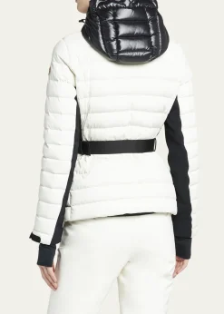 Moncler GrenobleBruche Contrast Belted Puffer Jacket