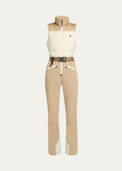 Moncler GrenobleColor-Block Down Ski Suit