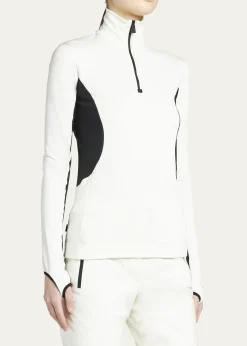 Moncler GrenobleColorblock Quarter-Zip Sweatshirt