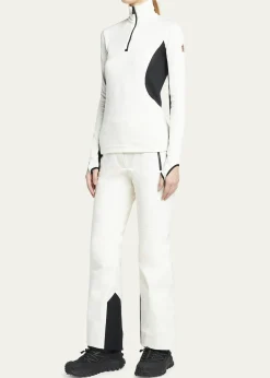 Moncler GrenobleColorblock Quarter-Zip Sweatshirt