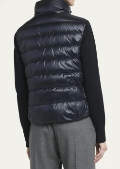 MonclerLightweight Wool Puffer Cardigan