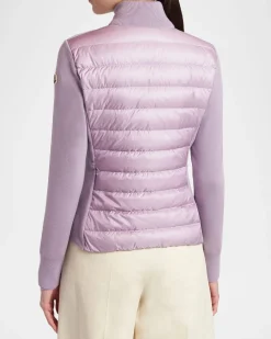 MonclerPadded Wool Zip-Up Cardigan