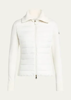 MonclerPadded Wool Zip-Up Cardigan