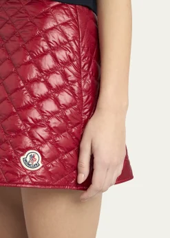 MonclerQuilted A-Line Mini Skirt
