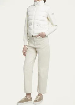 MonclerQuilted Nylon Zip-Up Cardigan