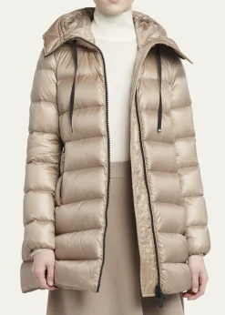 MonclerSuyen Down Quilted Nylon Hooded Parka