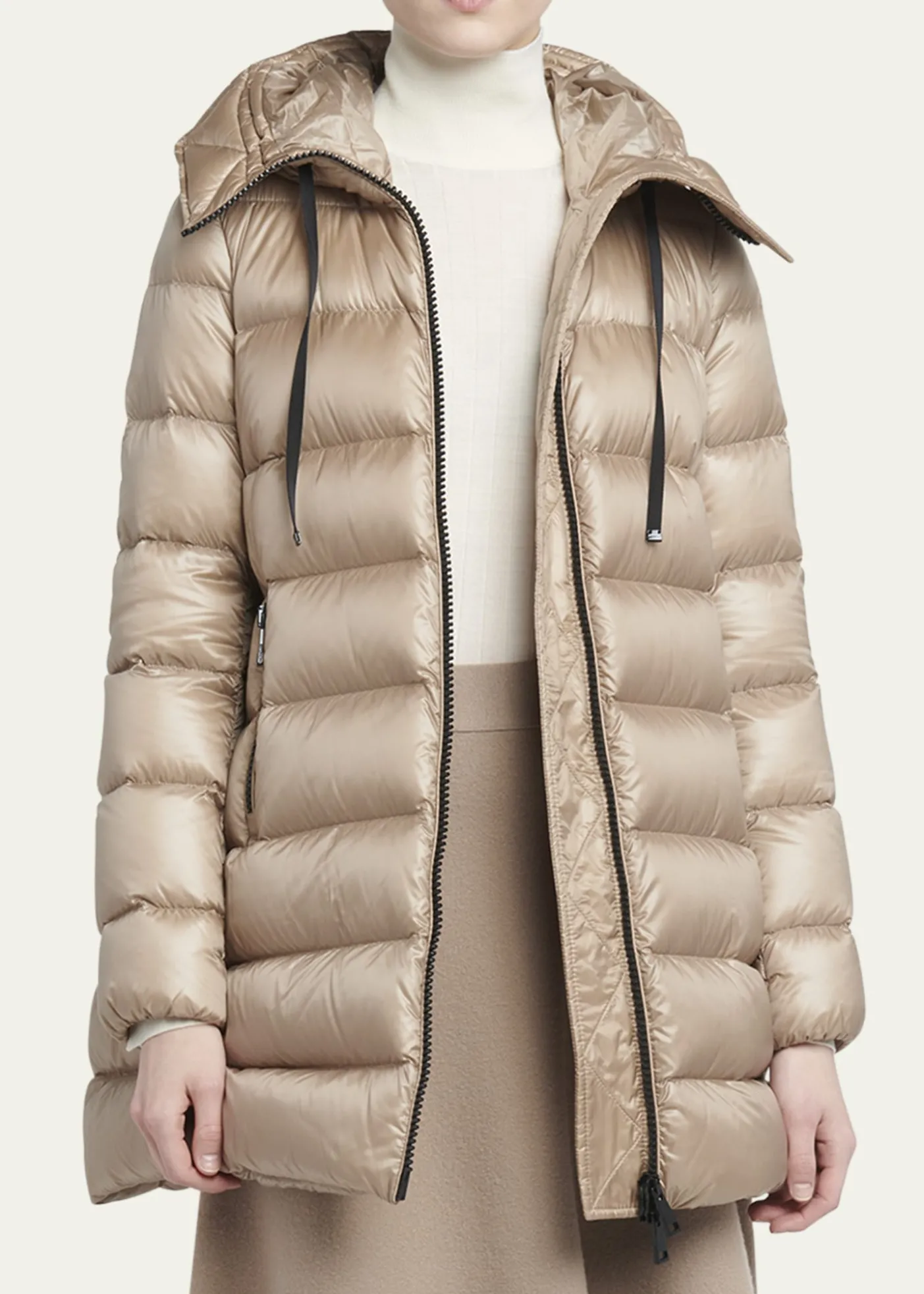MonclerSuyen Down Quilted Nylon Hooded Parka