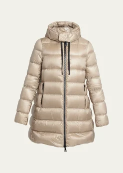 MonclerSuyen Down Quilted Nylon Hooded Parka