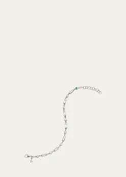 Monica Rich KosannSterling Silver Sapphire and Tsavorite Tennis Bracelet