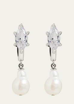 Nickho ReyParisian Pearl Earrings, White
