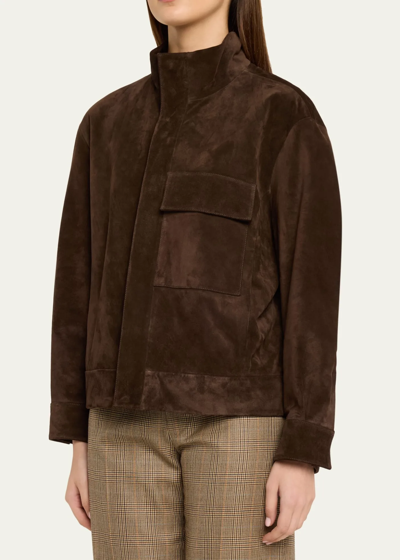 Nili LotanDominic Calfskin Suede Jacket