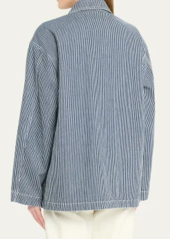 Nili LotanFranklin Striped Chore Coat