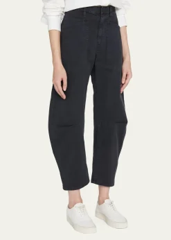 Nili LotanShon Mid-Rise Cropped Pants