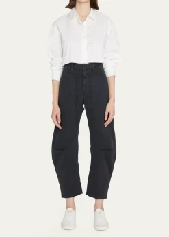 Nili LotanShon Mid-Rise Cropped Pants