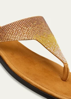 NodaletoBulla Nova Embellished Suede Thong Sandals