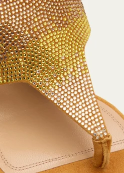 NodaletoDona Nova Embellished Suede Kitten-Heel Sandals
