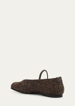 NodaletoNodstalgia Cindy Tweed Ballerina Flats