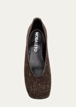NodaletoNodstalgia Cindy Tweed Ballerina Flats