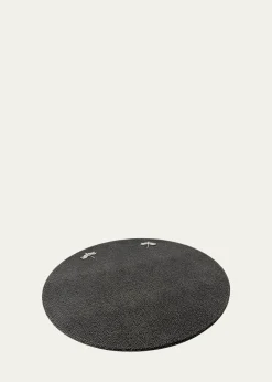 Nomi KDragonfly Pebbled Vegan Leather Placemat, 15" Round