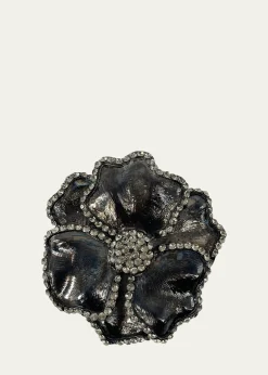 Nomi KEmbellished Flower Napkin Rings, Set of 4
