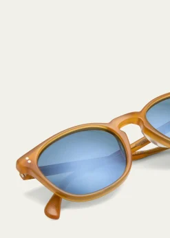 Oliver PeoplesFinley Esq. Sun Acetate Round Sunglasses