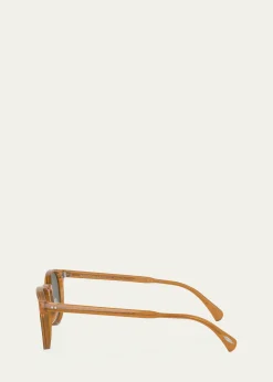 Oliver PeoplesFinley Esq. Sun Acetate Round Sunglasses