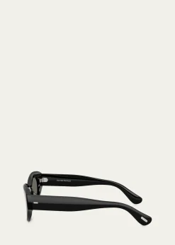 Oliver PeoplesLerrue Oval Sunglasses