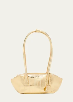 OrotonBreeze Metallic Leather Baguette Shoulder Bag