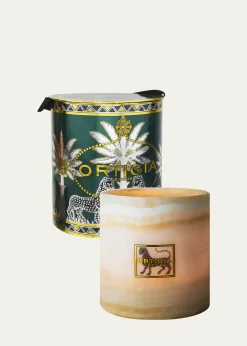 OrtigiaAmbra Nera Alabaster Candle, 35 oz.