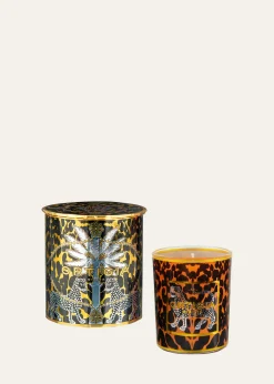 OrtigiaAmbra Nera Decorated Candle