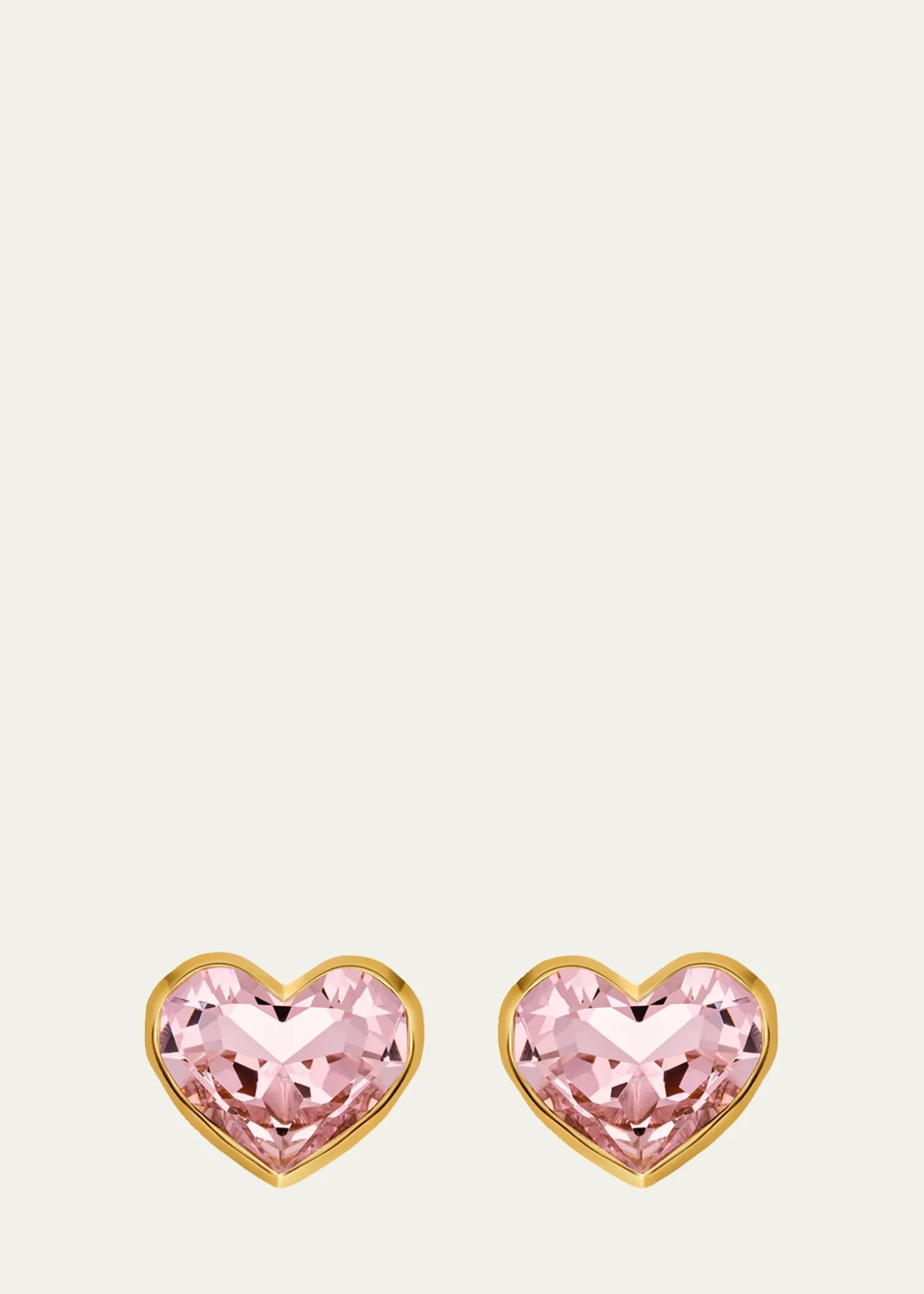 Oscar de la RentaLarge Crystal Heart Stud Earrings