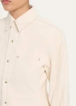 OssouCinch Long-Sleeve Denim Shirt