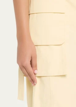 OssouGlen Knee-Length Cargo Skirt