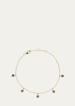 Pamela Love14k Yellow Gold Sapphire Droplet Bracelet