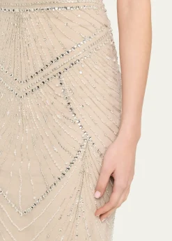 Pamella RolandEmbroidered Tulle Halter Gown