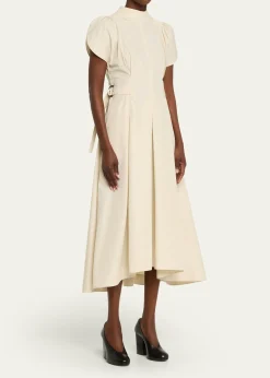 3.1 Phillip LimA-Line Tulip-Sleeve Midi Dress