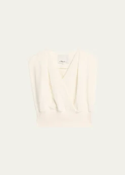 3.1 Phillip LimDraped Sleeveless French Terry Top