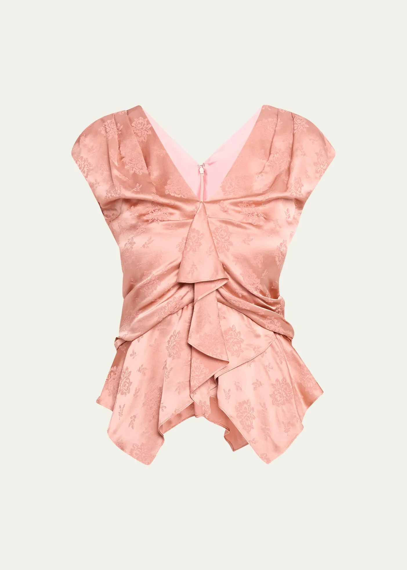 3.1 Phillip LimFloral Silk Draped Top
