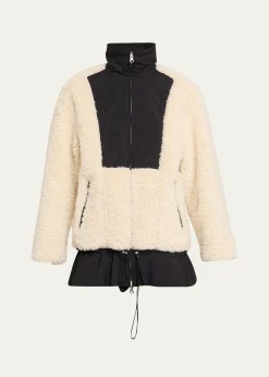 3.1 Phillip LimFlounce-Hem Sherpa Jacket