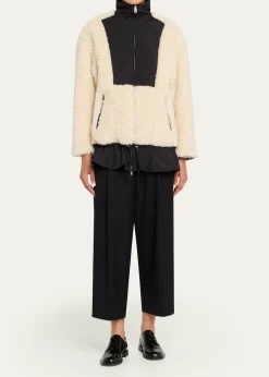 3.1 Phillip LimFlounce-Hem Sherpa Jacket