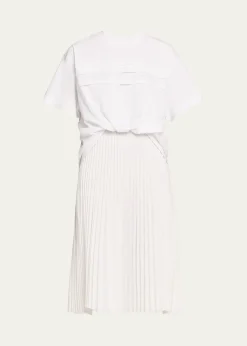 3.1 Phillip LimFrench-Tuck T-Shirt Combo Dress