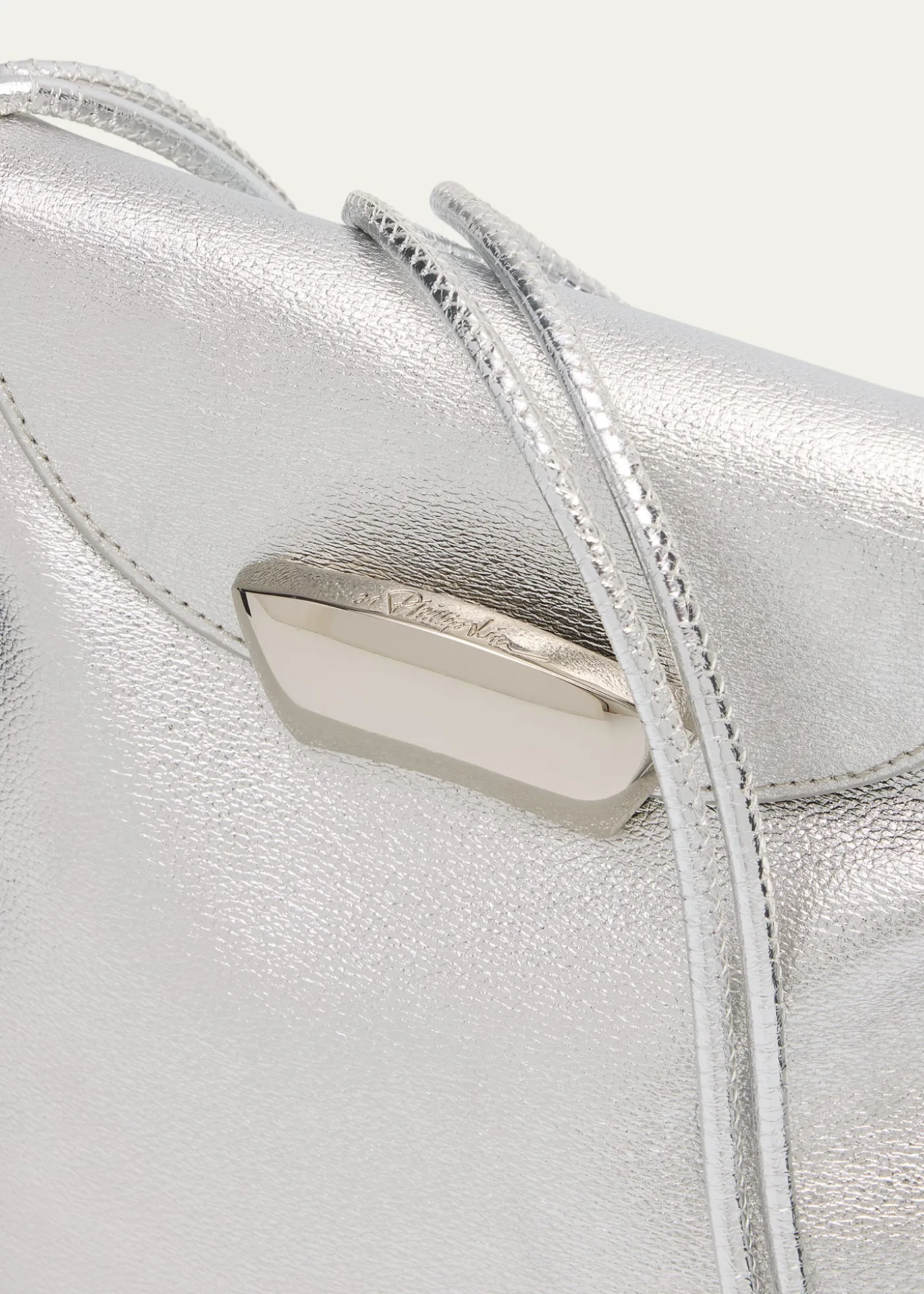 3.1 Phillip LimID Petite Soft Metallic Leather Shoulder Bag