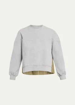 3.1 Phillip LimLong-Sleeve French-Terry Combo Top