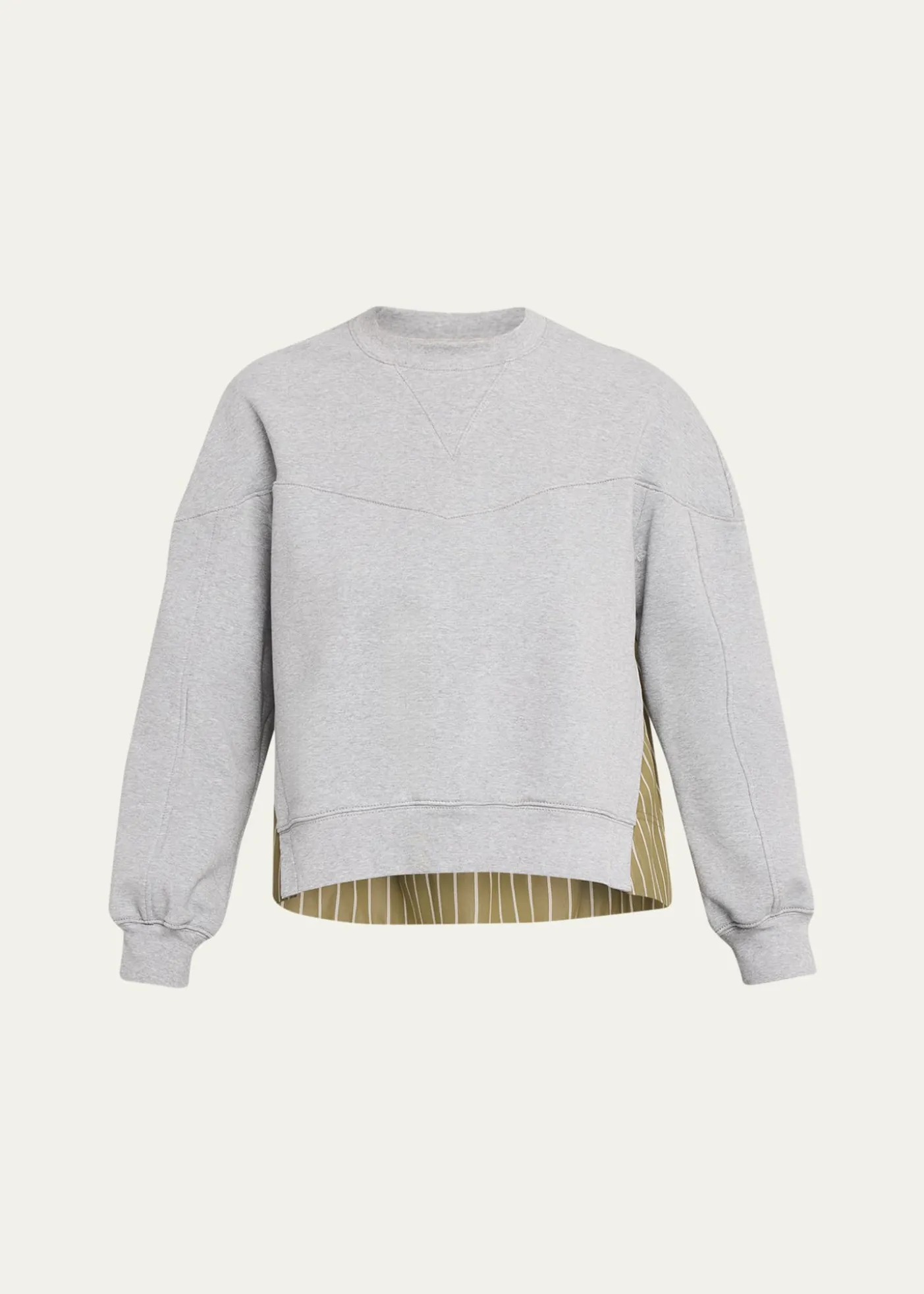 3.1 Phillip LimLong-Sleeve French-Terry Combo Top