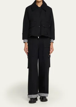 3.1 Phillip LimUtility Cargo Pants with Contrast Cuffs