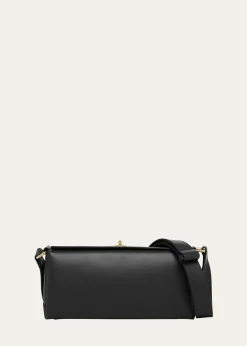 Plan CFolded Leather Shoulder Bag