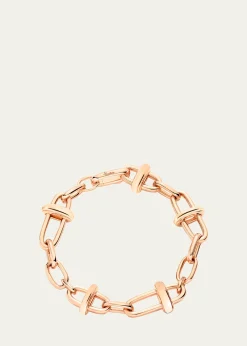 PomellatoIconica 18K Rose Gold Cross Bar Link Bracelet
