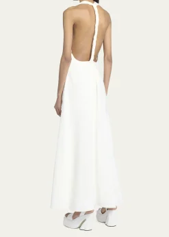 Proenza SchoulerMatte Viscose Crepe Twist Back Dress