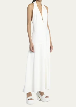 Proenza SchoulerMatte Viscose Crepe Twist Back Dress