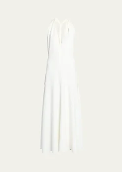 Proenza SchoulerMatte Viscose Crepe Twist Back Dress